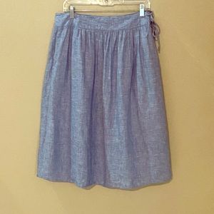 J crew linen skirt